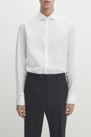 Chemise regular - Blanc