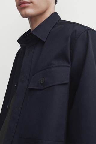 Chemise oversize - Bleu marine
