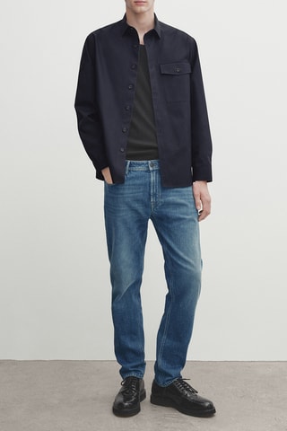 Chemise oversize - Bleu marine