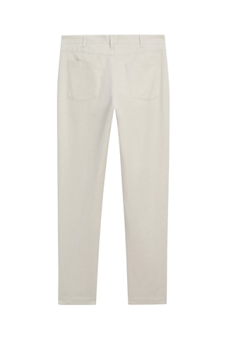 Pantalon carotte en lin - Ecru