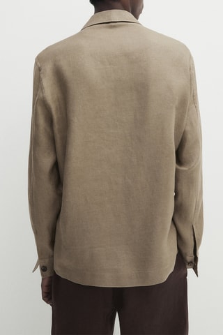 Surchemise en lin - Beige