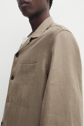 Surchemise en lin - Beige