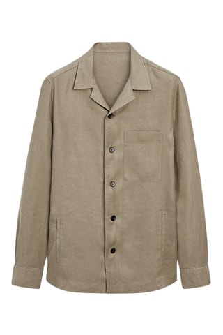 Surchemise en lin - Beige