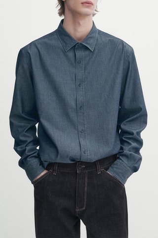 Chemise slim - Bleu