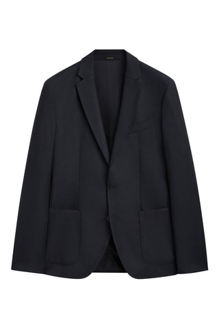 Veste en laine - Bleu marine