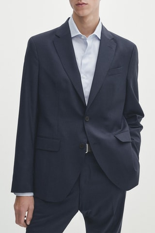 Veste en laine - Bleu marine