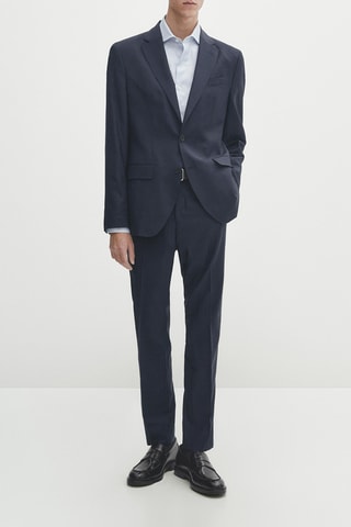 Veste en laine - Bleu marine