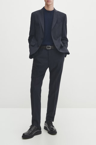Veste en laine - Bleu marine