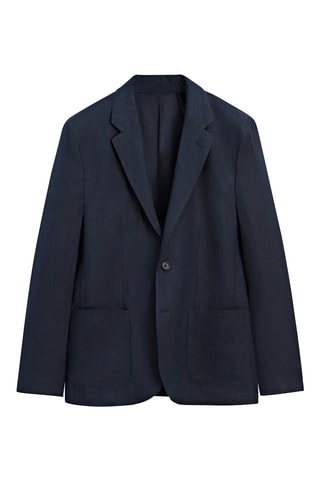 Blazer en lin - Bleu marine