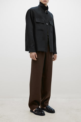 Surchemise en lin - Noir
