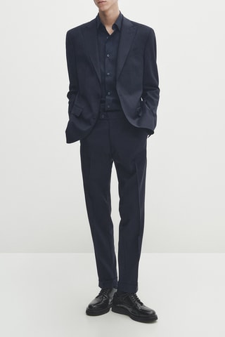 Veste en laine - Bleu marine