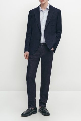 Veste en laine - Bleu marine
