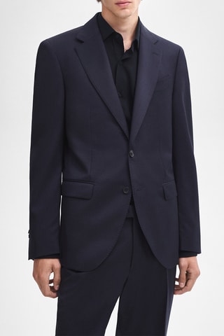 Veste en laine - Bleu marine