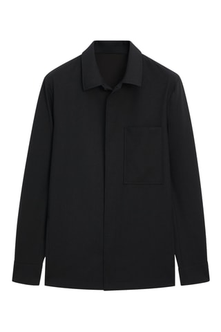 Surchemise en laine - Noir