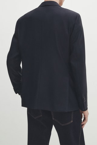 Veste en laine - Bleu marine