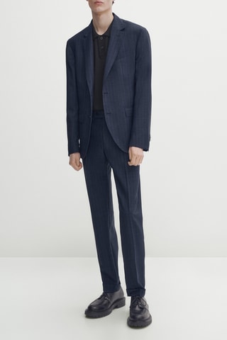Veste en laine - Bleu marine