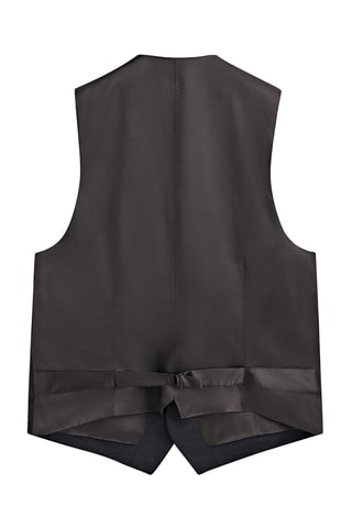 Gilet de costume en laine - Noir