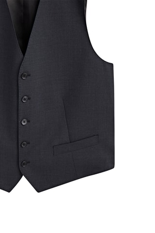 Gilet de costume en laine - Noir