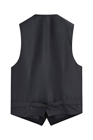 Gilet de costume en laine - Bleu marine