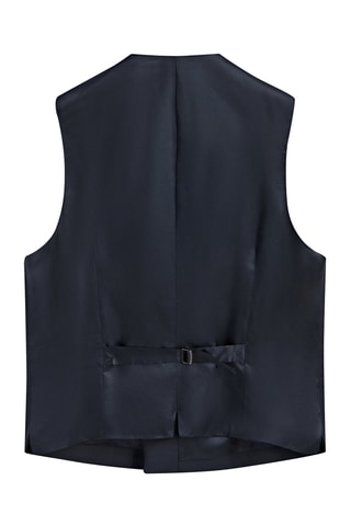 Gilet de costume en laine - Bleu marine