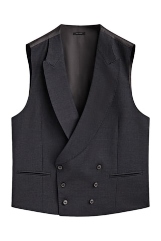 Gilet de costume en laine - Anthracite