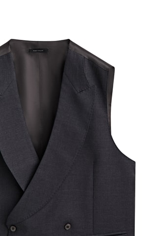 Gilet de costume en laine - Anthracite