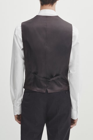 Gilet de costume en laine - Anthracite