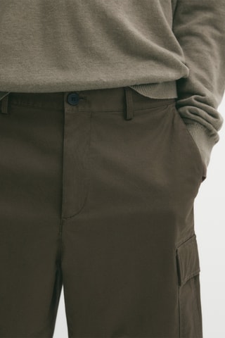 Bermudas em lã - Caqui