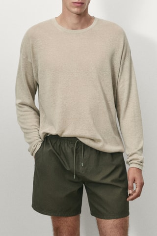 Short de bain - Kaki
