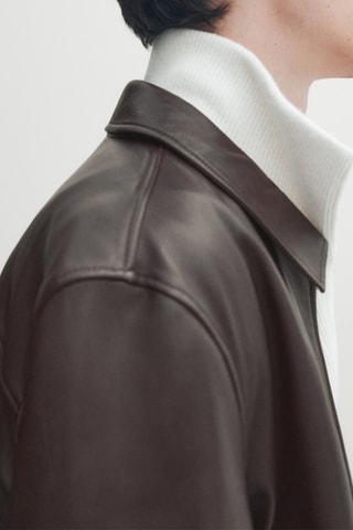 Blouson en cuir - Marron