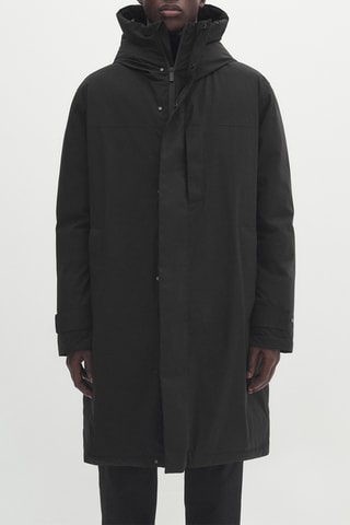 Parka à capuche - Noir