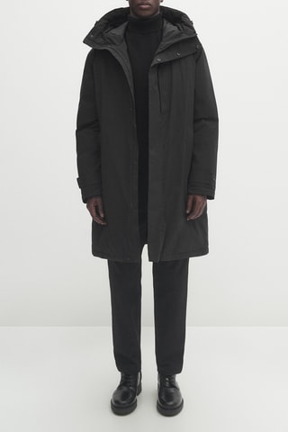 Parka à capuche - Noir