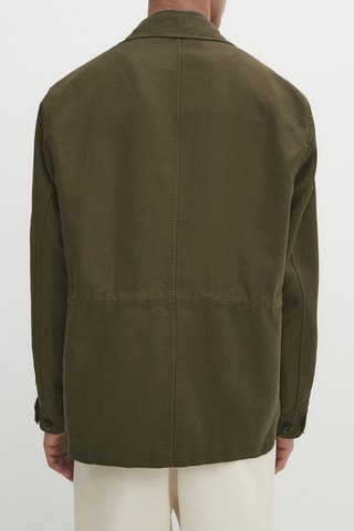 Veste en lin - Kaki