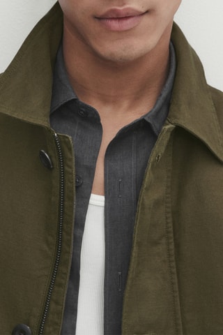 Veste en lin - Kaki