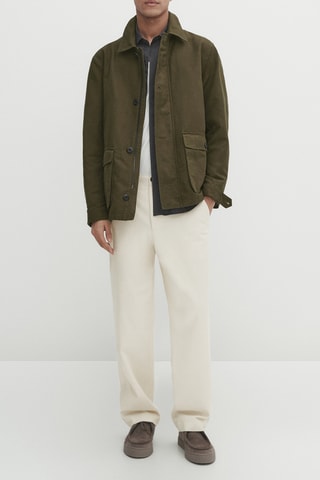 Veste en lin - Kaki