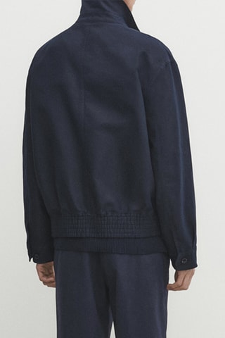 Veste en lin - Bleu marine