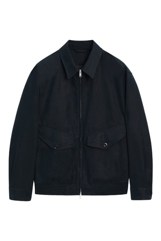 Veste en lin - Bleu marine