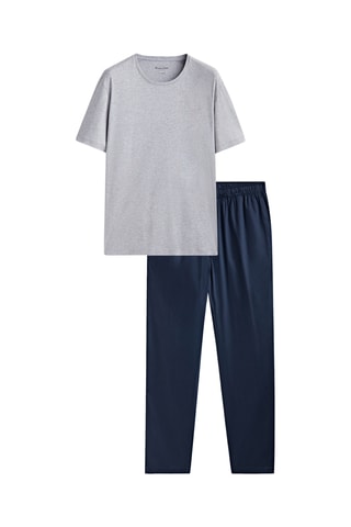 Pyjama - Gris et bleu marine
