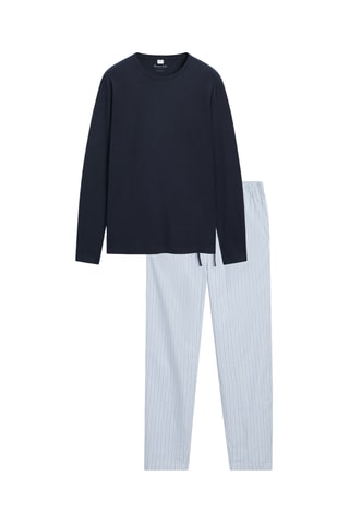 Pyjama - Bleu marine et bleu clair
