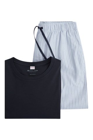 Pyjama - Bleu marine et bleu clair