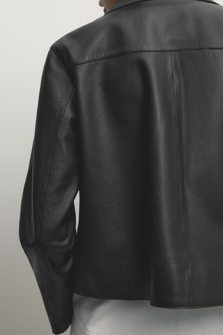 Veste en cuir - Noir
