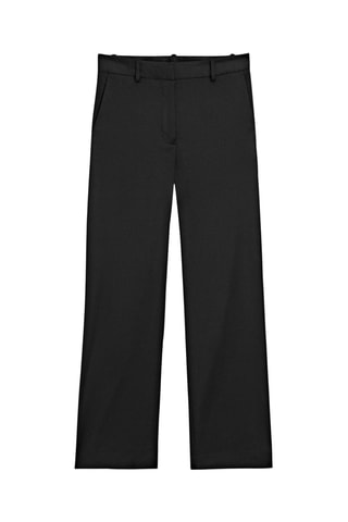 Pantalon droit en lin - Noir