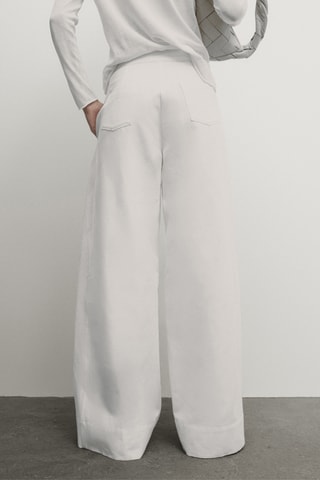 Calças wide legs - Branco