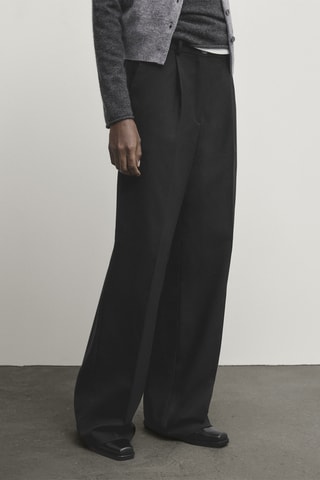 Calças wide legs - Preto