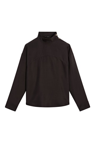 Blusa - Castanho-escuro
