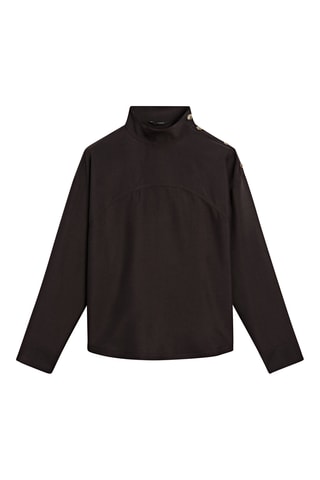 Blusa - Castanho-escuro