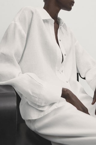 Camisa em linho - Branco