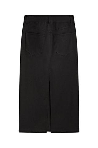 Jupe droite taille haute - Noir
