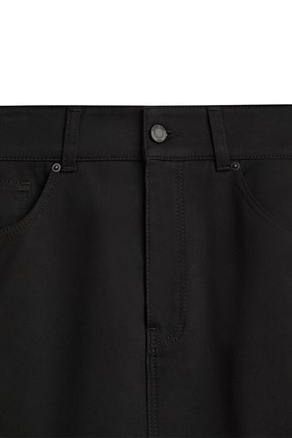 Jupe droite taille haute - Noir
