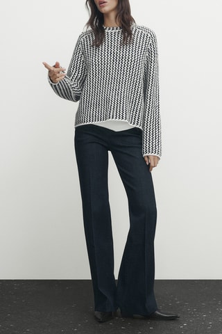 Pull - Blanc et noir